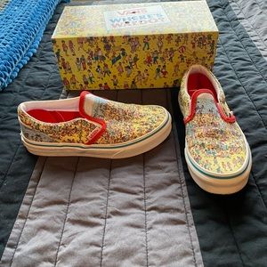 Vans where’s Waldo slide sneakers